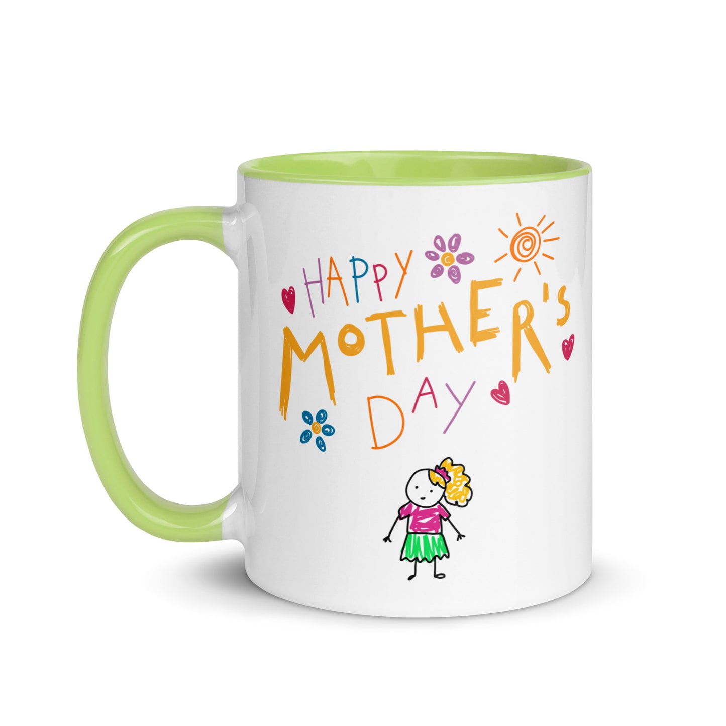 Mothers Day Kids Drawing Mug