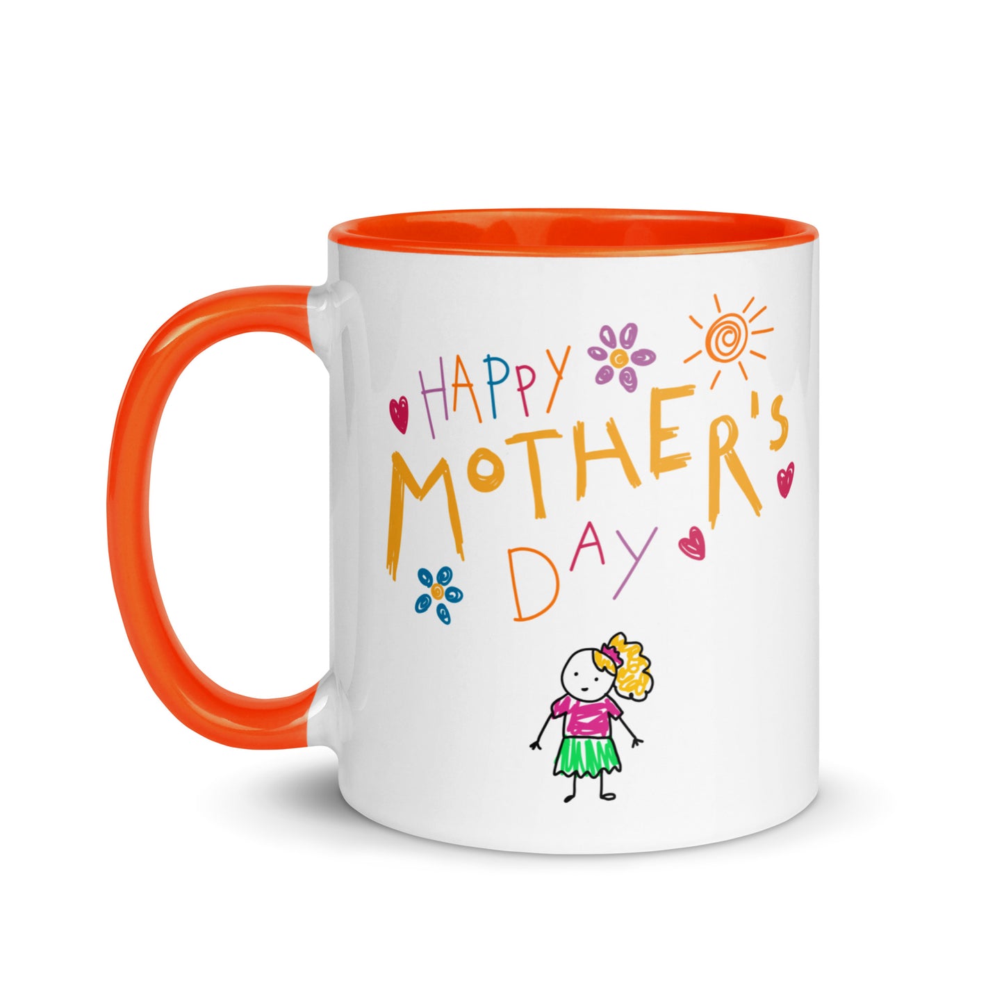 Mothers Day Kids Drawing Mug