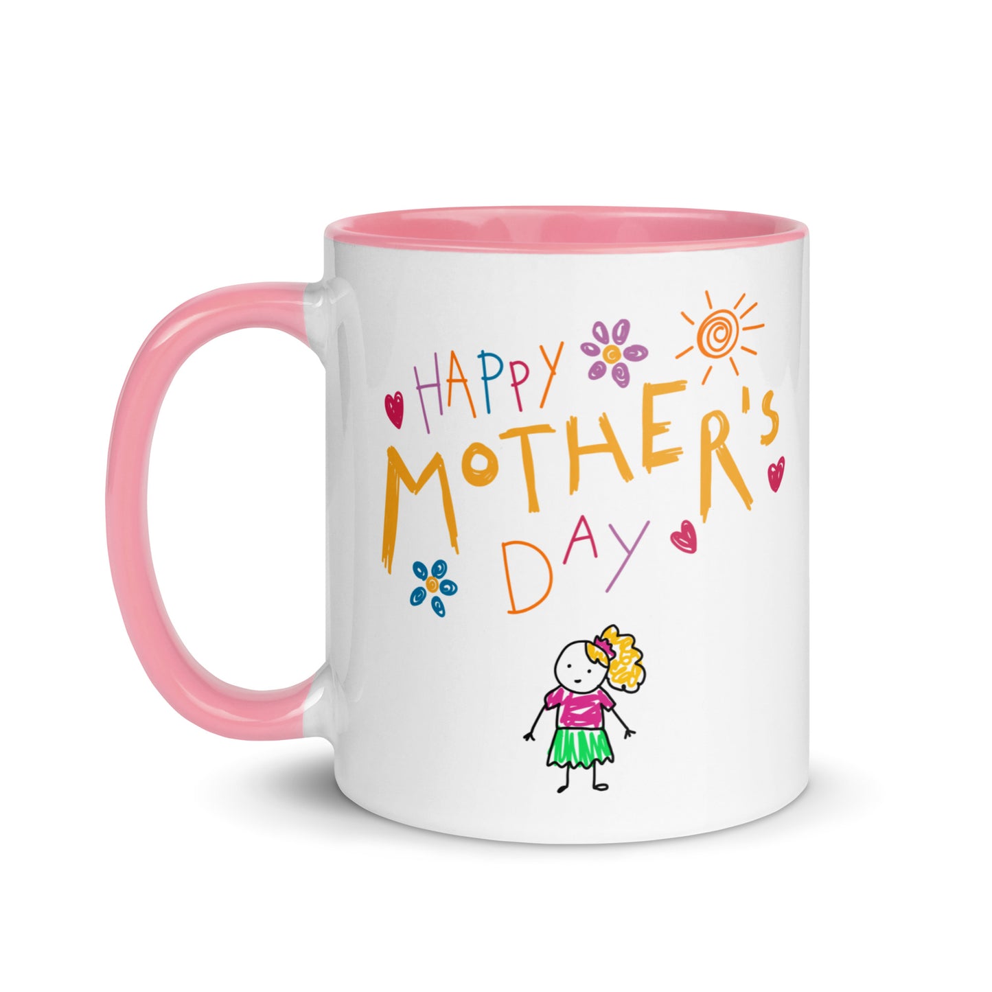 Mothers Day Kids Drawing Mug