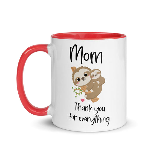 Thank You Mom Sloth Mug