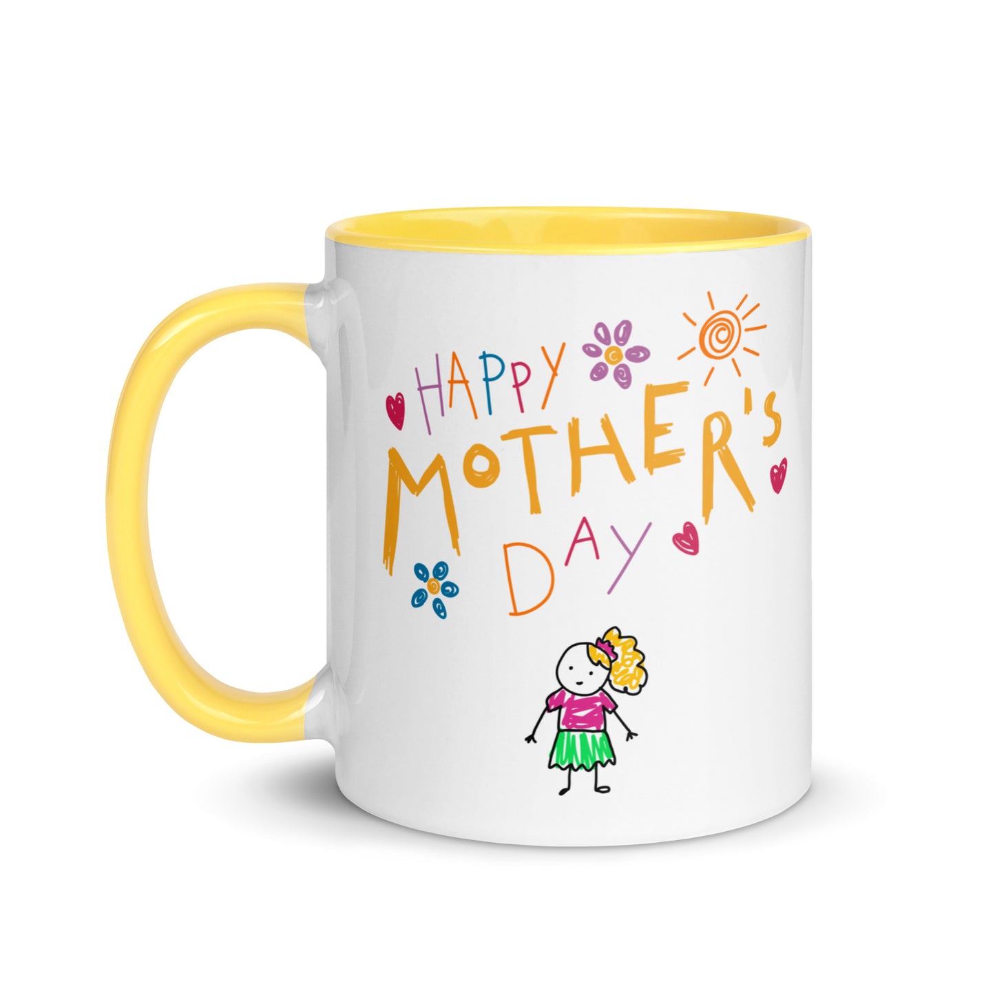 Mothers Day Kids Drawing Mug